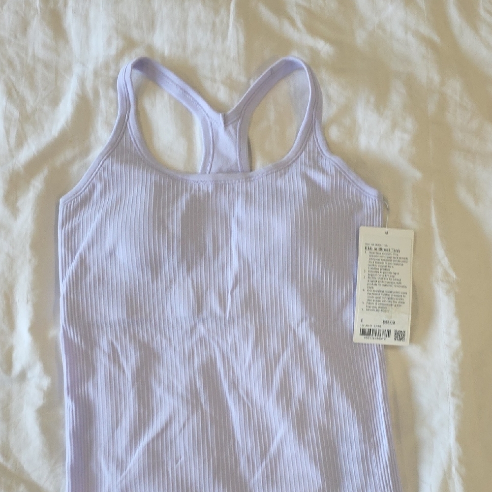 lululemon athletica Lavender Ribbed Racerback Tank Top